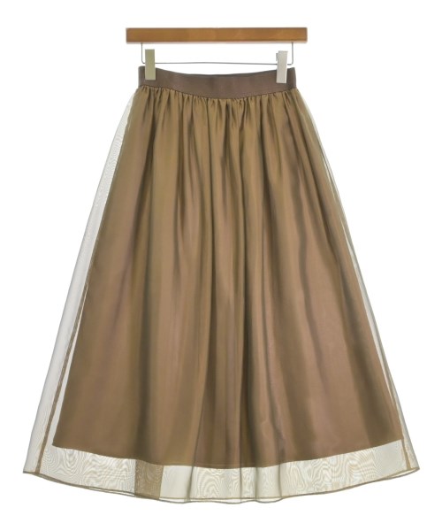 green label relaxing（グリーンレーベルリラクシング）ロング・マキシ丈スカート 茶 サイズ:-(M位) レディース/2200727596031