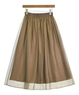 green label relaxing（グリーンレーベルリラクシング）ロング・マキシ丈スカート 茶 サイズ:-(M位) レディース/2200727596031