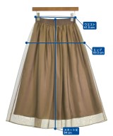 green label relaxing（グリーンレーベルリラクシング）ロング・マキシ丈スカート 茶 サイズ:-(M位) レディース/2200727596031
