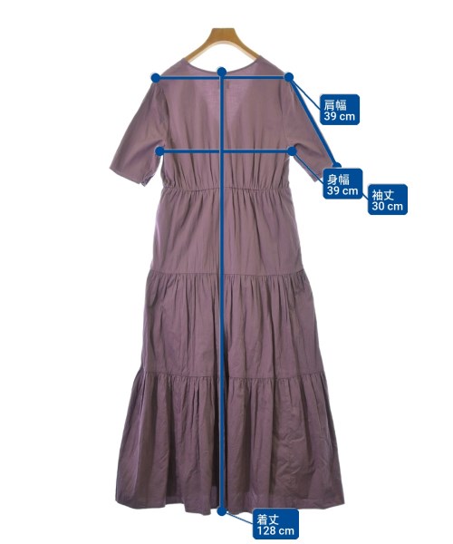 green label relaxing（グリーンレーベルリラクシング）ワンピース 紫 サイズ:-(L位) レディース/2200727142085