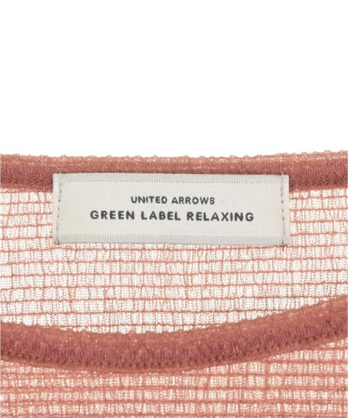 green label relaxing（グリーンレーベルリラクシング）Tシャツ・カットソー 赤 サイズ:F レディース/2200728814097