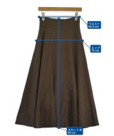 green label relaxing（グリーンレーベルリラクシング）ロング・マキシ丈スカート 茶 サイズ:36(S位) レディース/2200729365055