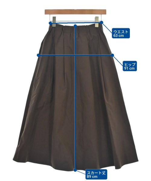 green label relaxing（グリーンレーベルリラクシング）ロング・マキシ丈スカート 茶 サイズ:38(M位) レディース/2200729861021