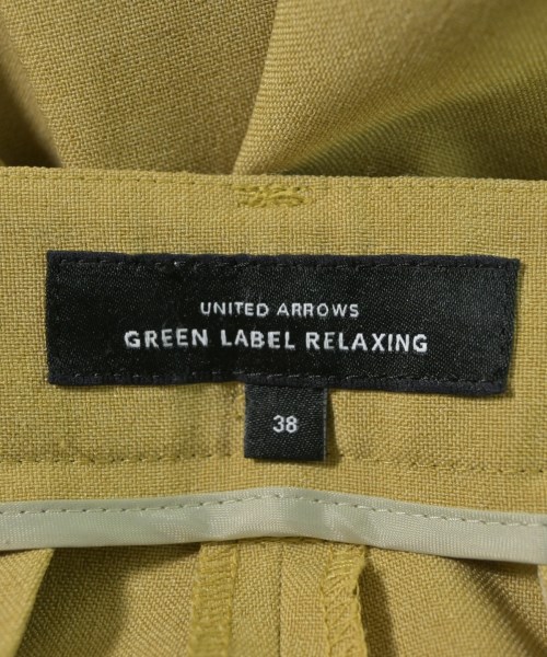 green label relaxing（グリーンレーベルリラクシング）スラックス 黄 サイズ:38(M位) レディース/2200731397013