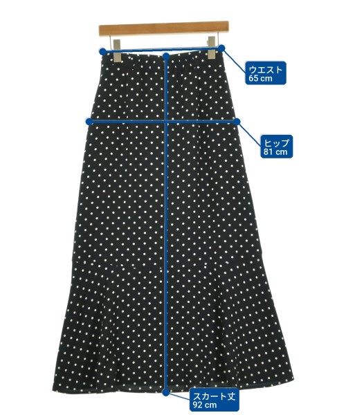 green label relaxing（グリーンレーベルリラクシング）ロング・マキシ丈スカート 黒 サイズ:-(S位) レディース/2200716581062