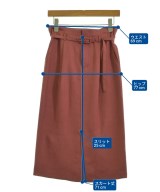 green label relaxing（グリーンレーベルリラクシング）ロング・マキシ丈スカート 赤 サイズ:36(S位) レディース/2200720839043