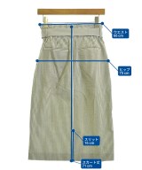 green label relaxing（グリーンレーベルリラクシング）ロング・マキシ丈スカート 白 サイズ:36(S位) レディース/2200720861037