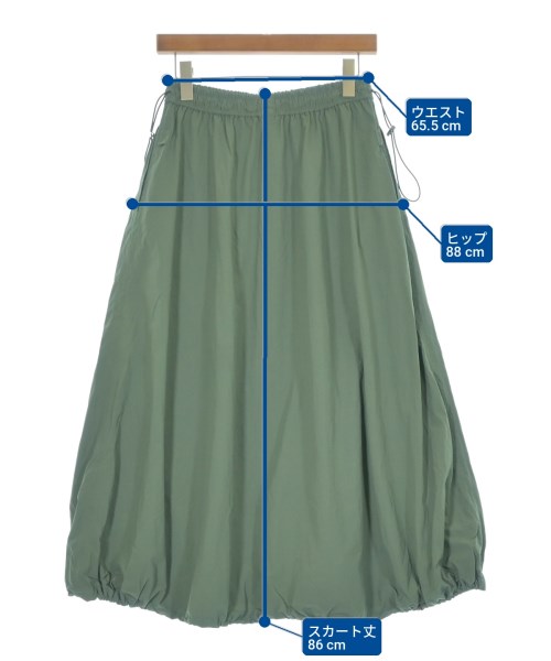 green label relaxing（グリーンレーベルリラクシング）ロング・マキシ丈スカート 緑 サイズ:-(M位) レディース/2200717873258