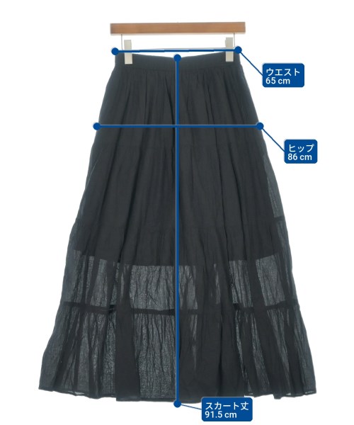 green label relaxing（グリーンレーベルリラクシング）ロング・マキシ丈スカート 黒 サイズ:-(M位) レディース/2200721492070