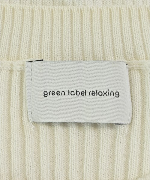 green label relaxing（グリーンレーベルリラクシング）ニット・セーター 白 サイズ:F レディース/2200707914091