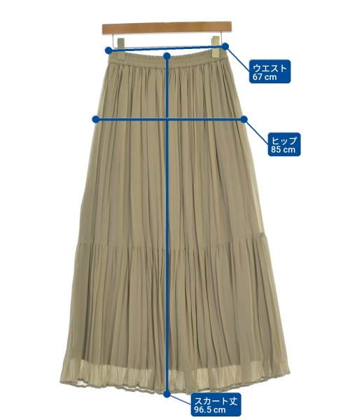 green label relaxing（グリーンレーベルリラクシング）ロング・マキシ丈スカート ベージュ サイズ:-(M位) レディース/2200722310045