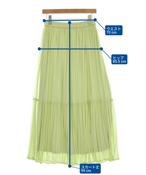 green label relaxing（グリーンレーベルリラクシング）ロング・マキシ丈スカート 緑 サイズ:-(M位) レディース/2200722310052