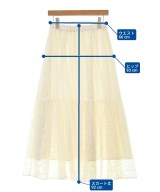 green label relaxing（グリーンレーベルリラクシング）ロング・マキシ丈スカート 白 サイズ:-(M位) レディース/2200723473060