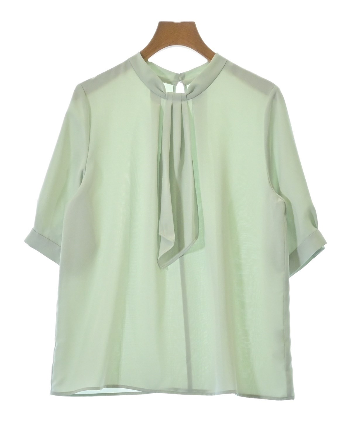 未使用タグ付 グリーンレーベルリラクシングLIBERTYブラウス イエロー系 green label relaxing（グリーンレーベルリラクシング）ブラウス 緑