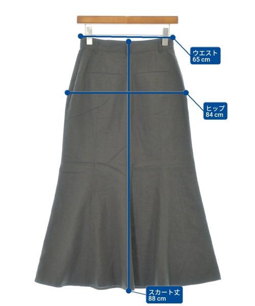 green label relaxing（グリーンレーベルリラクシング）ロング・マキシ丈スカート 茶 サイズ:36(S位) レディース/2200682963152