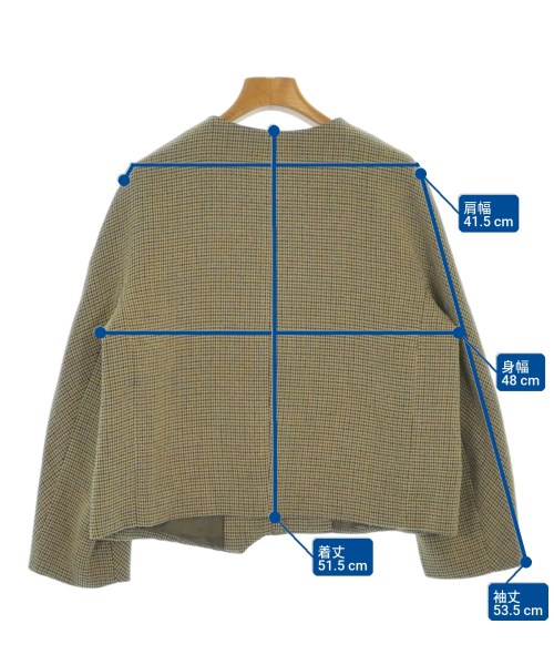 green label relaxing（グリーンレーベルリラクシング）ノーカラージャケット ベージュ サイズ:40(M位) レディース/2200672091025