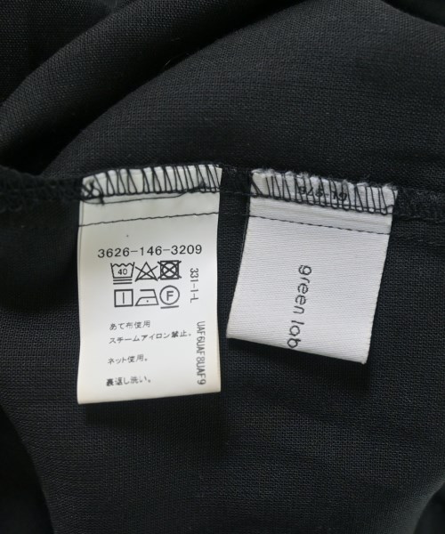 green label relaxing（グリーンレーベルリラクシング）シャツワンピース 黒 サイズ:F レディース/2200685671078