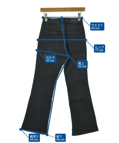 green label relaxing（グリーンレーベルリラクシング）デニムパンツ 黒 サイズ:34(XS位) レディース/2200683606010