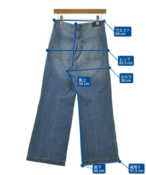 green label relaxing（グリーンレーベルリラクシング）デニムパンツ 青 サイズ:38(M位) レディース/2200689094118