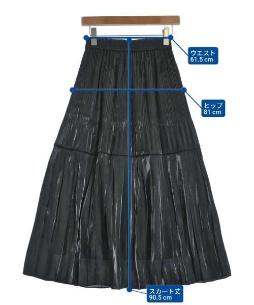 green label relaxing（グリーンレーベルリラクシング）ロング・マキシ丈スカート 黒 サイズ:-(S位) レディース/2200685910023