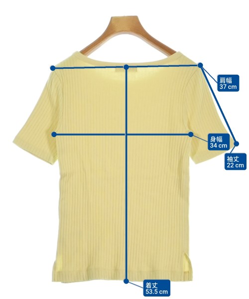 green label relaxing（グリーンレーベルリラクシング）Tシャツ・カットソー 黄 サイズ:-(XS位) レディース/2200684535012
