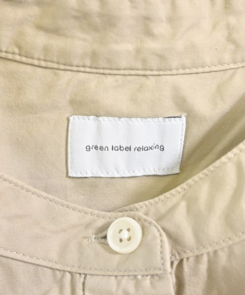 green label relaxing（グリーンレーベルリラクシング）シャツワンピース ベージュ サイズ:F レディース/2200687810024