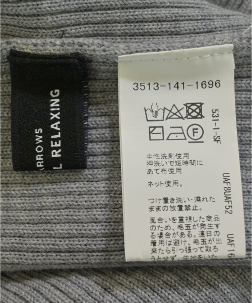 green label relaxing（グリーンレーベルリラクシング）ニット・セーター グレー サイズ:F レディース/2200687259106