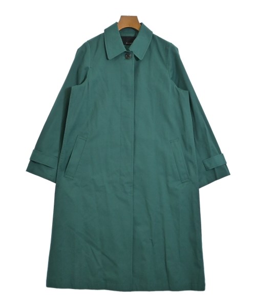 green label relaxing(グリーンレーベルリラクシング)ステンカラーコート 緑 サイズ:38(M位)/2200686982012