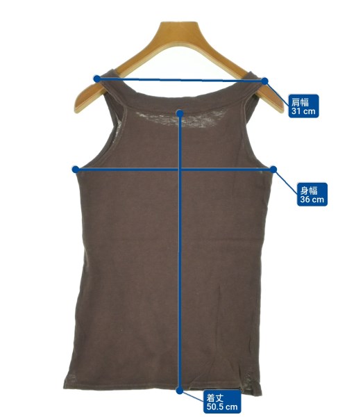 KAPITAL（キャピタル）タンクトップ 茶 サイズ:XS レディース/2200629652101