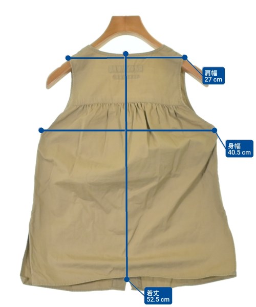 KAPITAL（キャピタル）ベスト カーキ サイズ:0(XS位) レディース/2200655316343