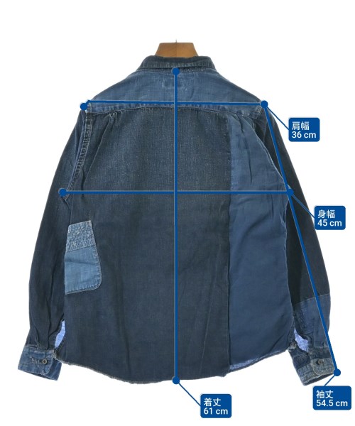 KAPITAL（キャピタル）カジュアルシャツ 青 サイズ:XS レディース/2200628578105