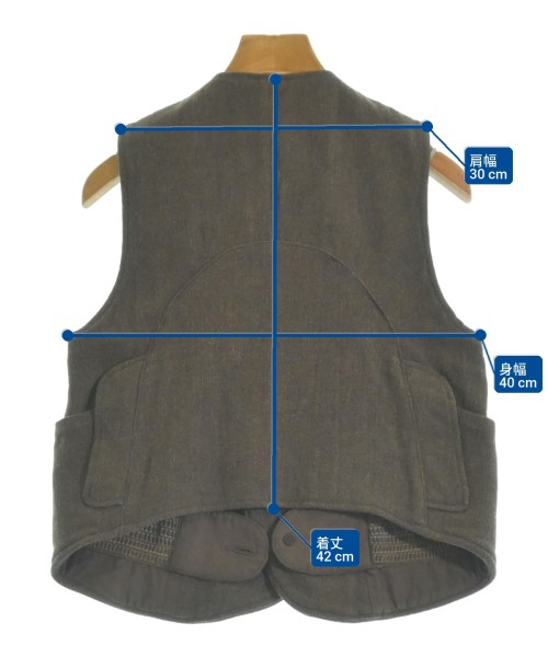 KAPITAL（キャピタル）ベスト 茶 サイズ:0(XS位) レディース/2200635149237