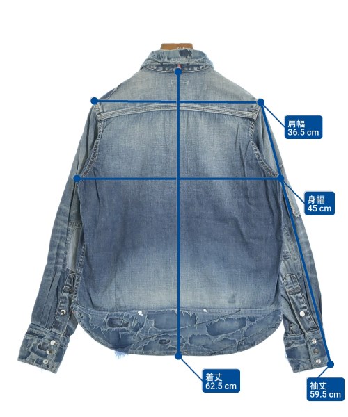 KAPITAL（キャピタル）カジュアルシャツ 青 サイズ:1(S位) レディース/2200635149282