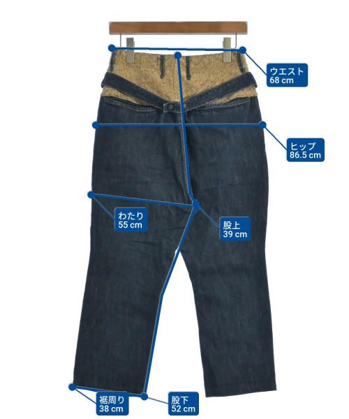 KAPITAL（キャピタル）デニムパンツ 紺 サイズ:0(XS位) レディース/2200635149480