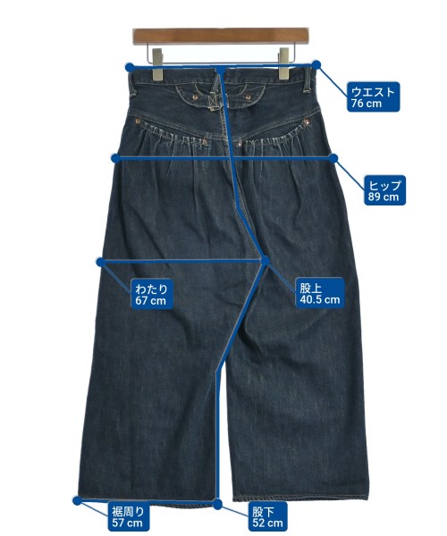 KAPITAL（キャピタル）デニムパンツ 紺 サイズ:1(S位) レディース/2200635149497