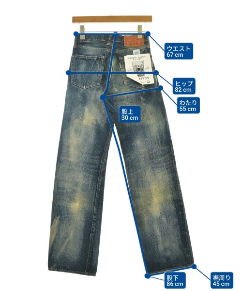 KAPITAL（キャピタル）デニムパンツ 紺 サイズ:-(XS位) レディース/2200652761030