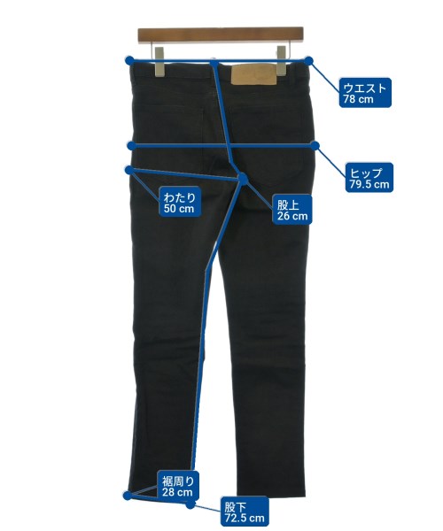 CHEAP MONDAY（チープマンデイ）デニムパンツ 黒 サイズ:28(L位) レディース/2200735503106