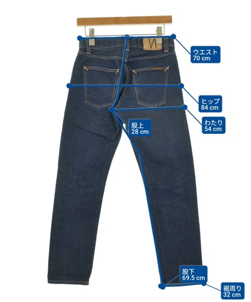 Nudie Jeans（ヌーディージーンズ）デニムパンツ 紺 サイズ:27(M位) レディース/2200724287031