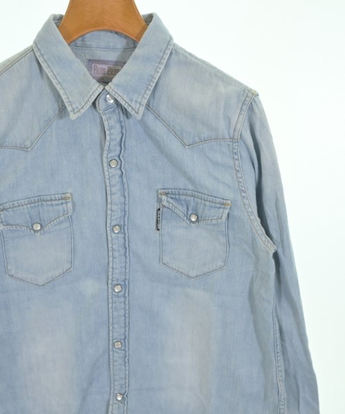 BLUE BLUE（ブルーブルー）カジュアルシャツ 青 サイズ:2(M位) レディース/2200672926273