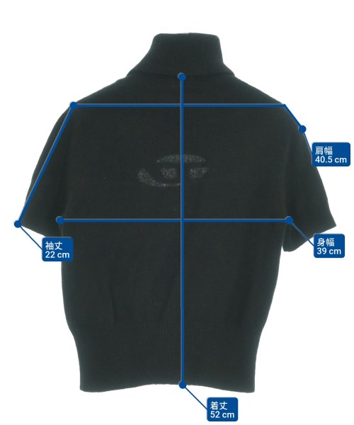 DIESEL（ディーゼル）ニット・セーター 黒 サイズ:S レディース/2200634765049