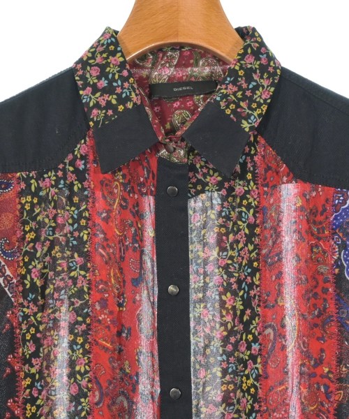 DIESEL（ディーゼル）シャツワンピース 赤 サイズ:S レディース/2200635389039