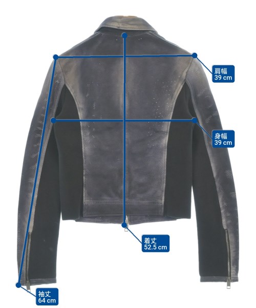 DIESEL（ディーゼル）ライダース グレー サイズ:42(L位) レディース/2200635789020