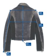 DIESEL（ディーゼル）ライダース グレー サイズ:42(L位) レディース/2200635789020