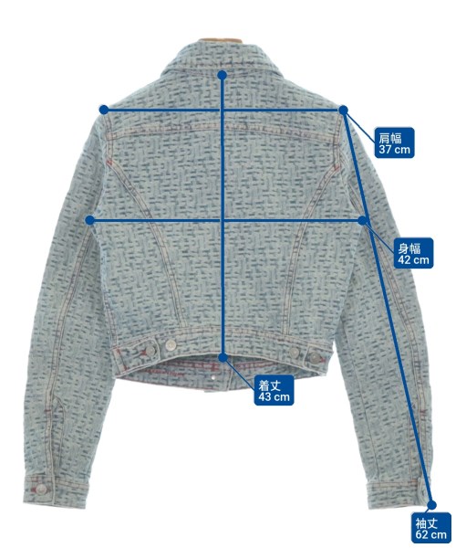 DIESEL（ディーゼル）デニムジャケット 青 サイズ:XS レディース/2200635789037