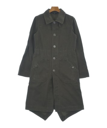 DIESEL 袖ワッペン 刺繍 ウール ミリタリーコート　ARCHIVE　Y2K DIESEL（ディーゼル）コート カーキ サイズ:S レディース