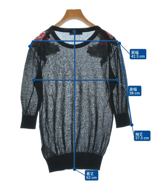 DIESEL（ディーゼル）ニット・セーター 黒 サイズ:S レディース/2200632320561