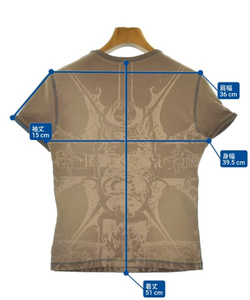 DIESEL（ディーゼル）Tシャツ・カットソー 茶 サイズ:M レディース/2200639711065