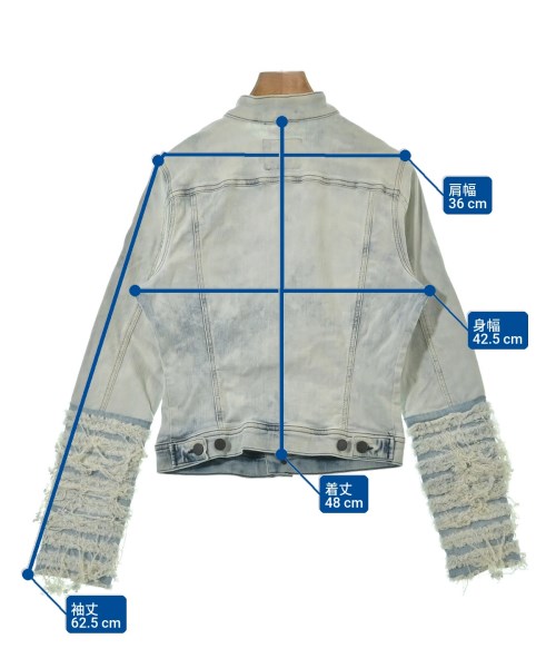 DIESEL（ディーゼル）デニムジャケット 青 サイズ:XS レディース/2200642138026