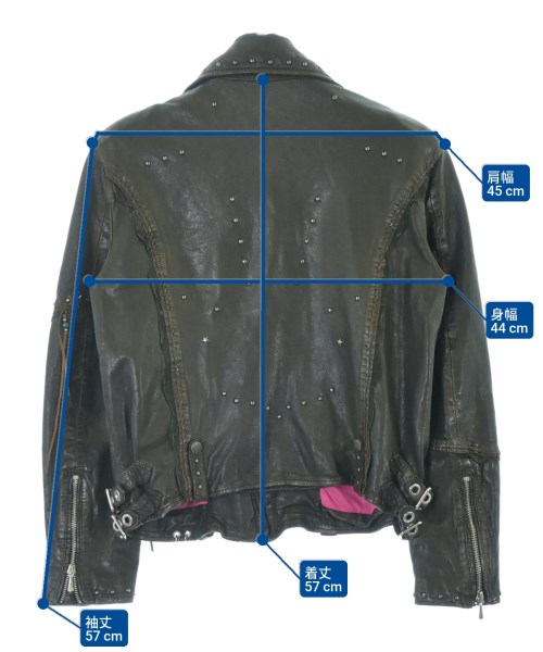 DIESEL（ディーゼル）ライダース 黒 サイズ:S レディース/2200642363015