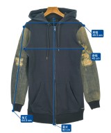 DIESEL（ディーゼル）パーカー 紺 サイズ:XS レディース/2200643200050